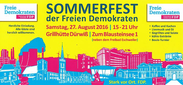 Liberales Sommerfest in Eschweiler