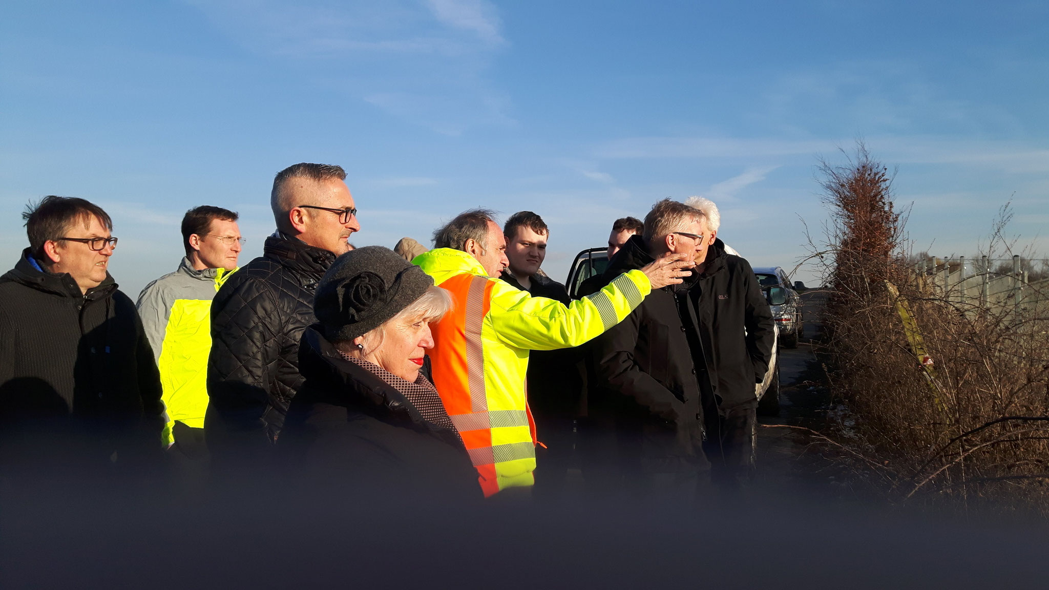 Landtagsabgeordneter Dr. Werner Pfeil besichtigt Sandwerke