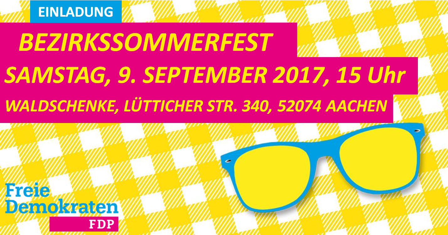 Bezirkssommerfest der FDP NRW in Aachen