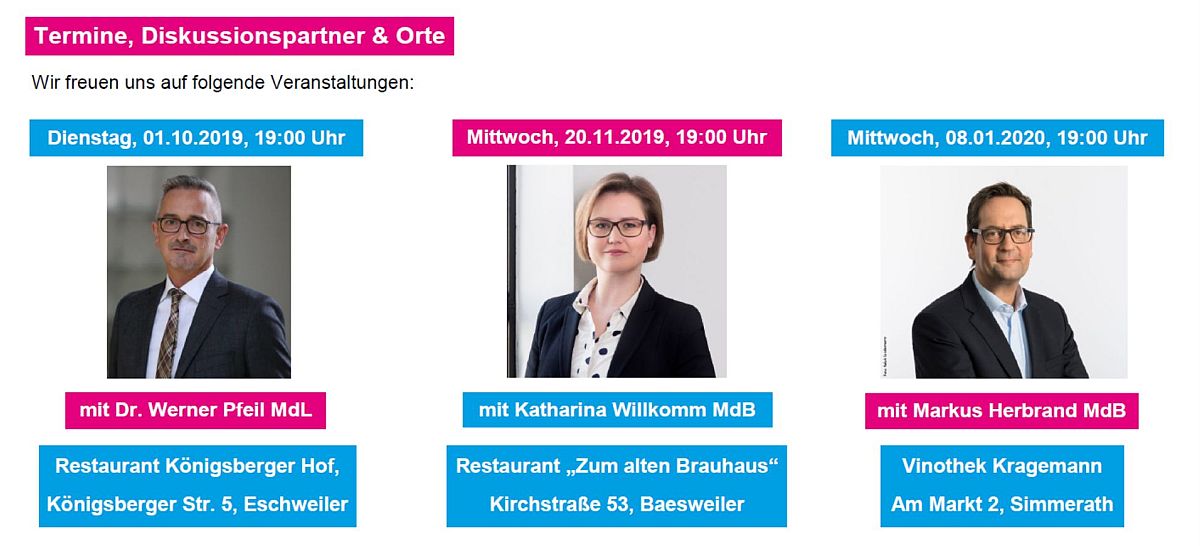 Stammtisch des Kreisverbandes Aachen-Land