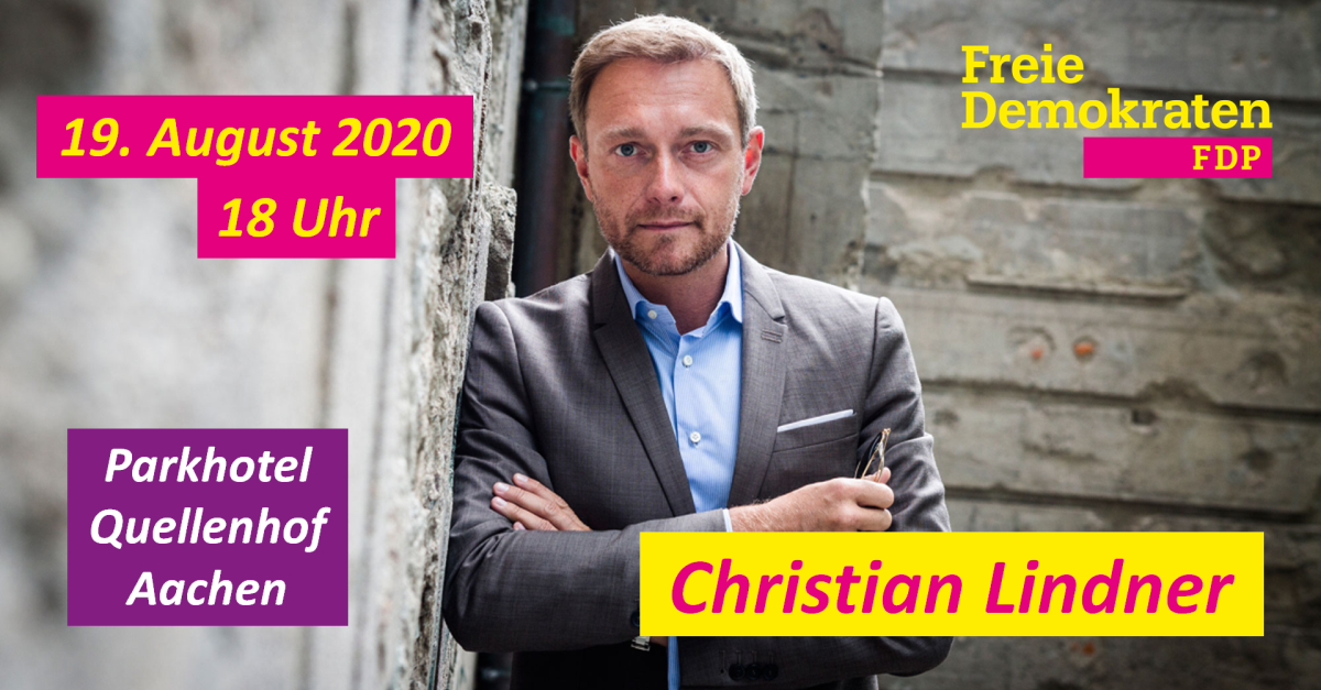 Christian Lindner kommt nach Aachen