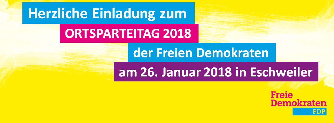 Ortsparteitag der Freien Demokraten Eschweiler