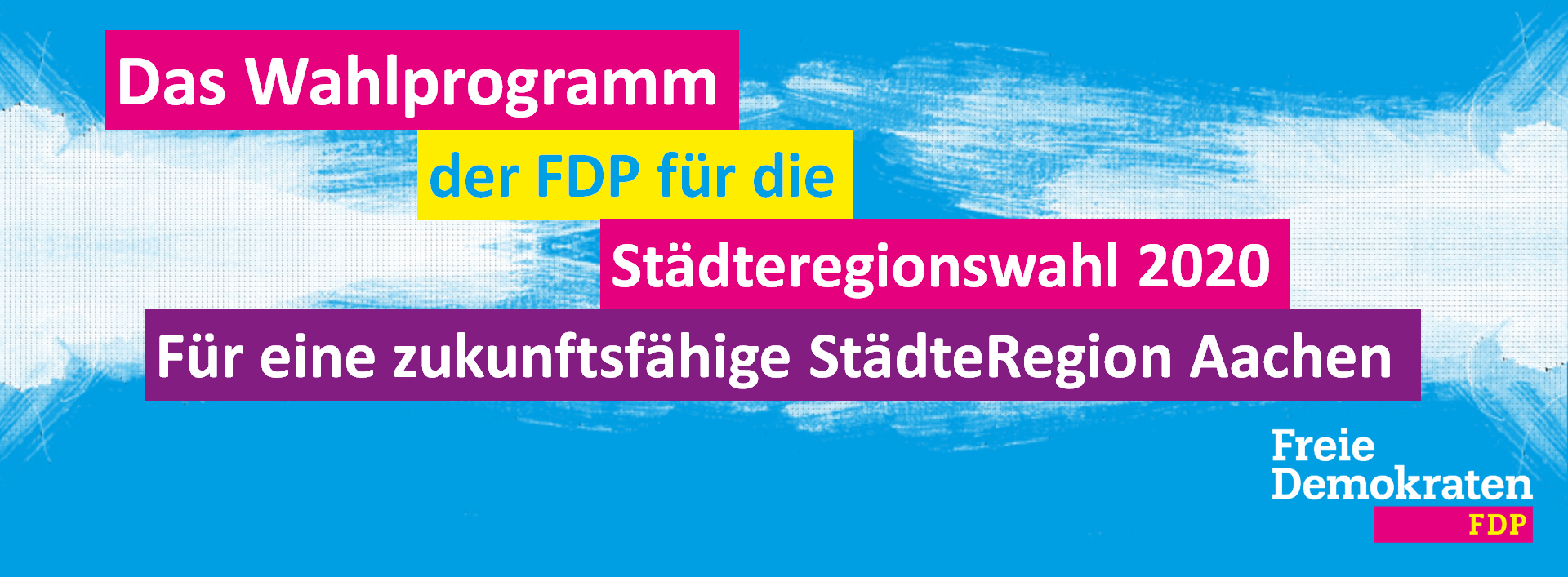 Wahlprogramm der FDP für die Städteregionswahl im Jahr 2020