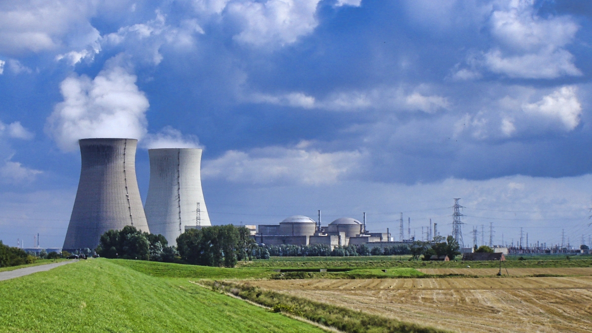 Kernkraftwerk Doel in Ostflandern, Belgien