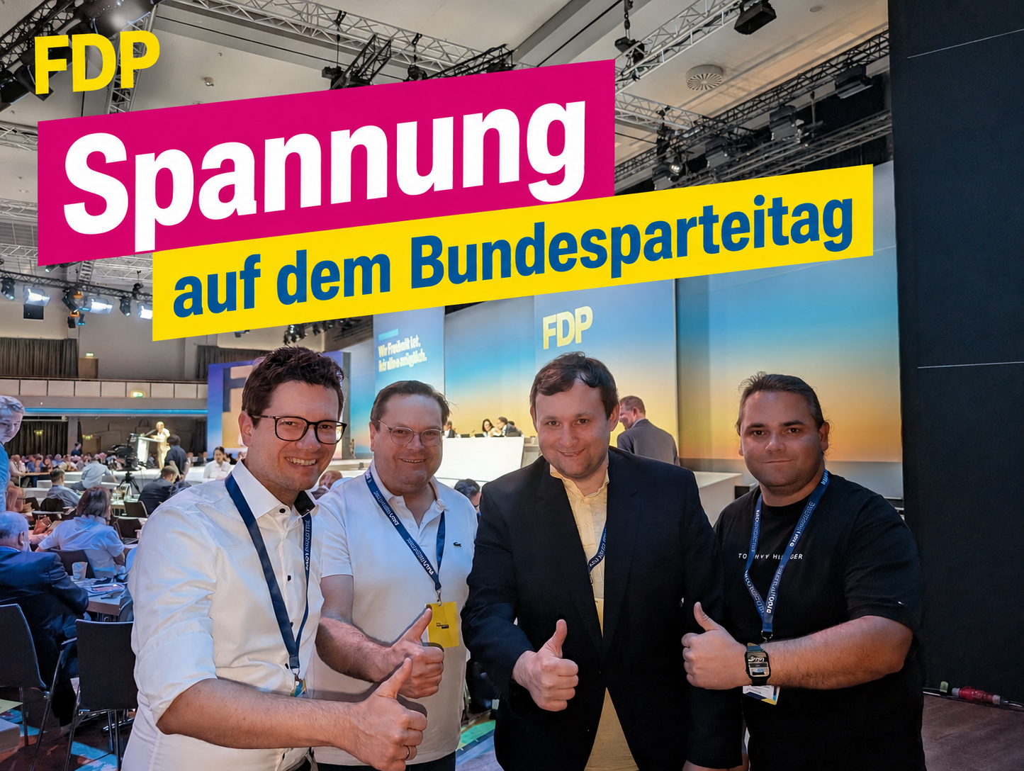 Spannung auf dem Bundesparteitag