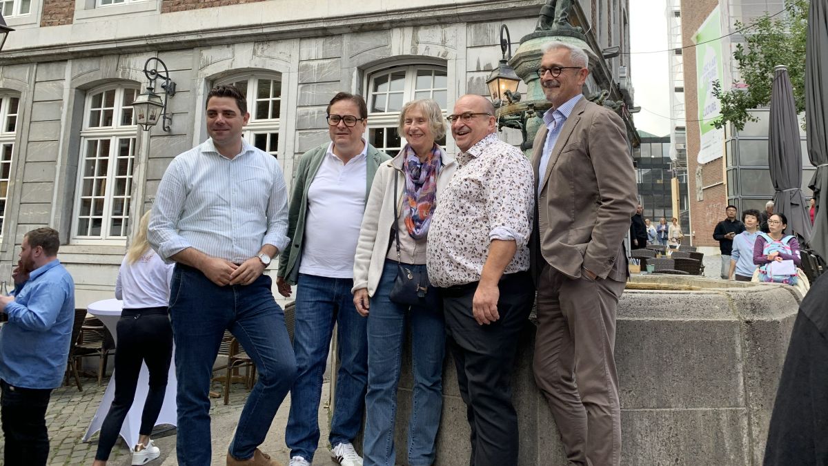 Sommerfest der FDP/UFW-Fraktion am Hühnerdieb-Brunnen in Aachen