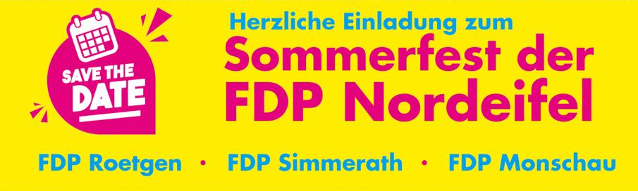 Einladung zum Sommerfest der FDP Nordeifel